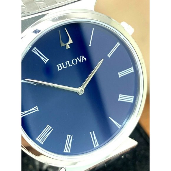 Bulova Men's Watch 96A233 Regatta Quartz Blue Dial Silver Tone Stainless Steel - Picture 12 of 13